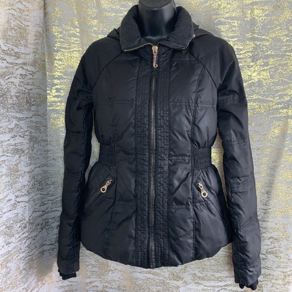 Juicy Couture Women’s Black Puffer Winter Jacket Size XS - Picture 2 of 15